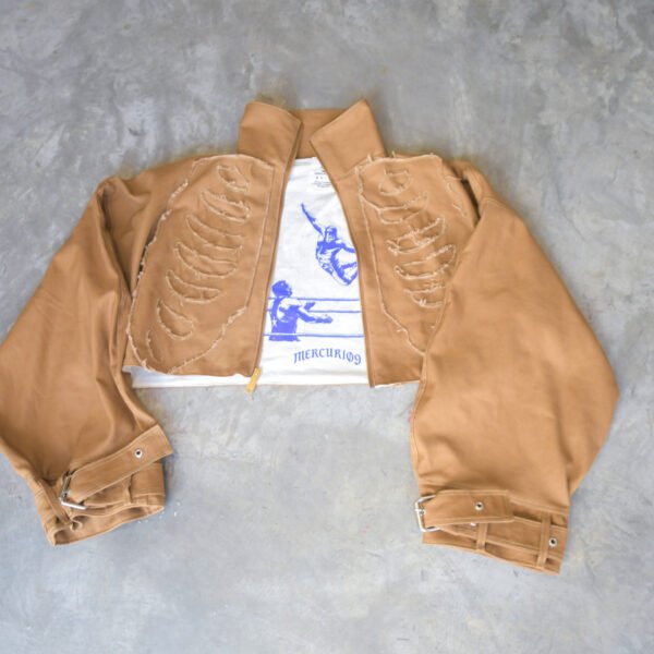 "OSAMENTA CROPPED BARRO JACKET"
